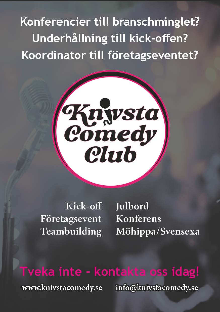 Flyer Knivsta Comedy Club