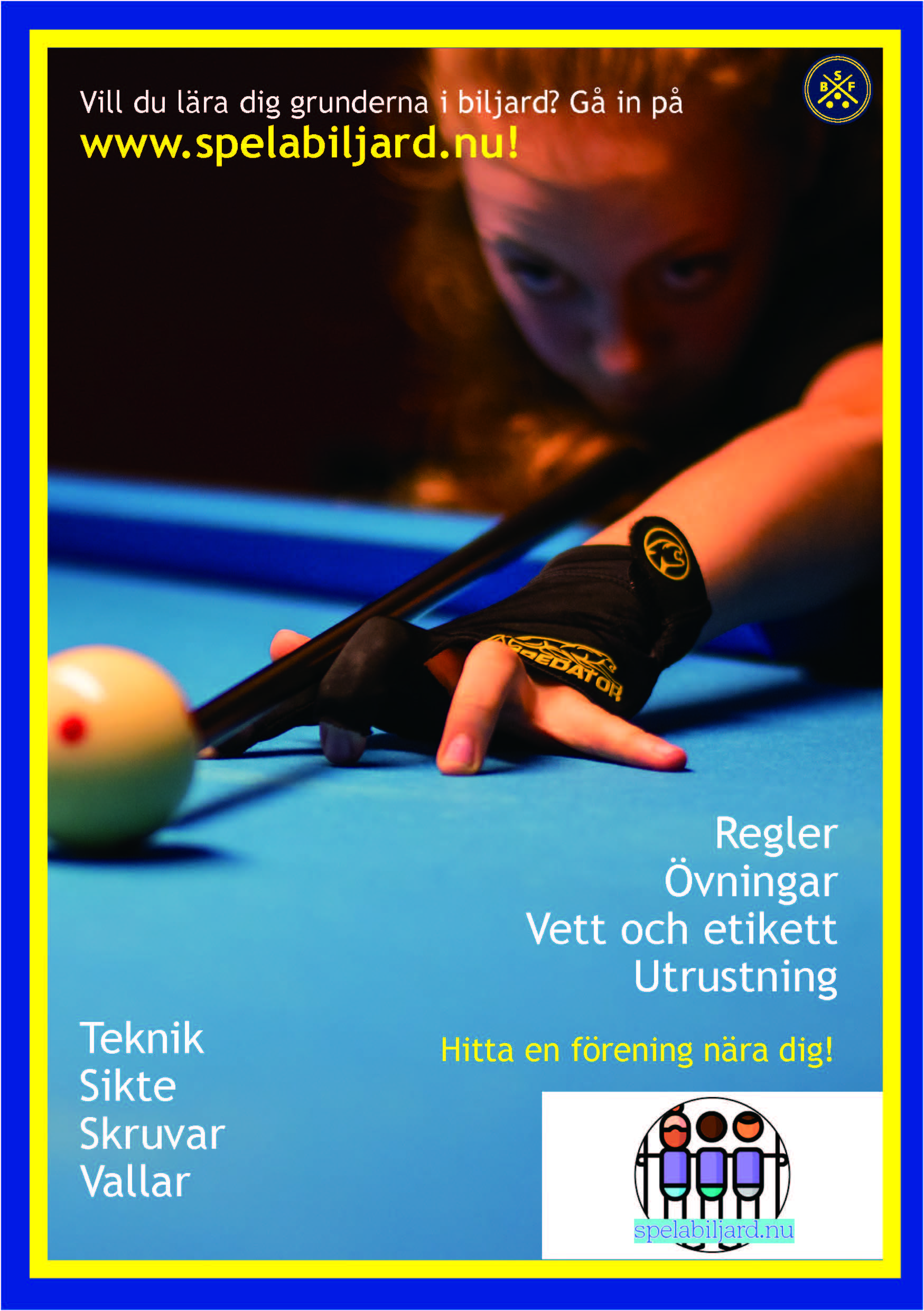 Flyer Svenska Biljardförbundet